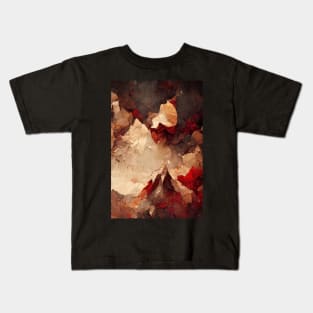Angry Mountains: A Fierce and Impressive Display of Natural Power Kids T-Shirt
